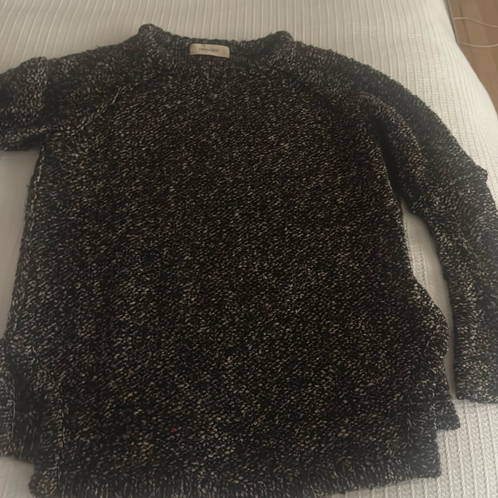 Inhabit cashmere/wool blend speckled sweater